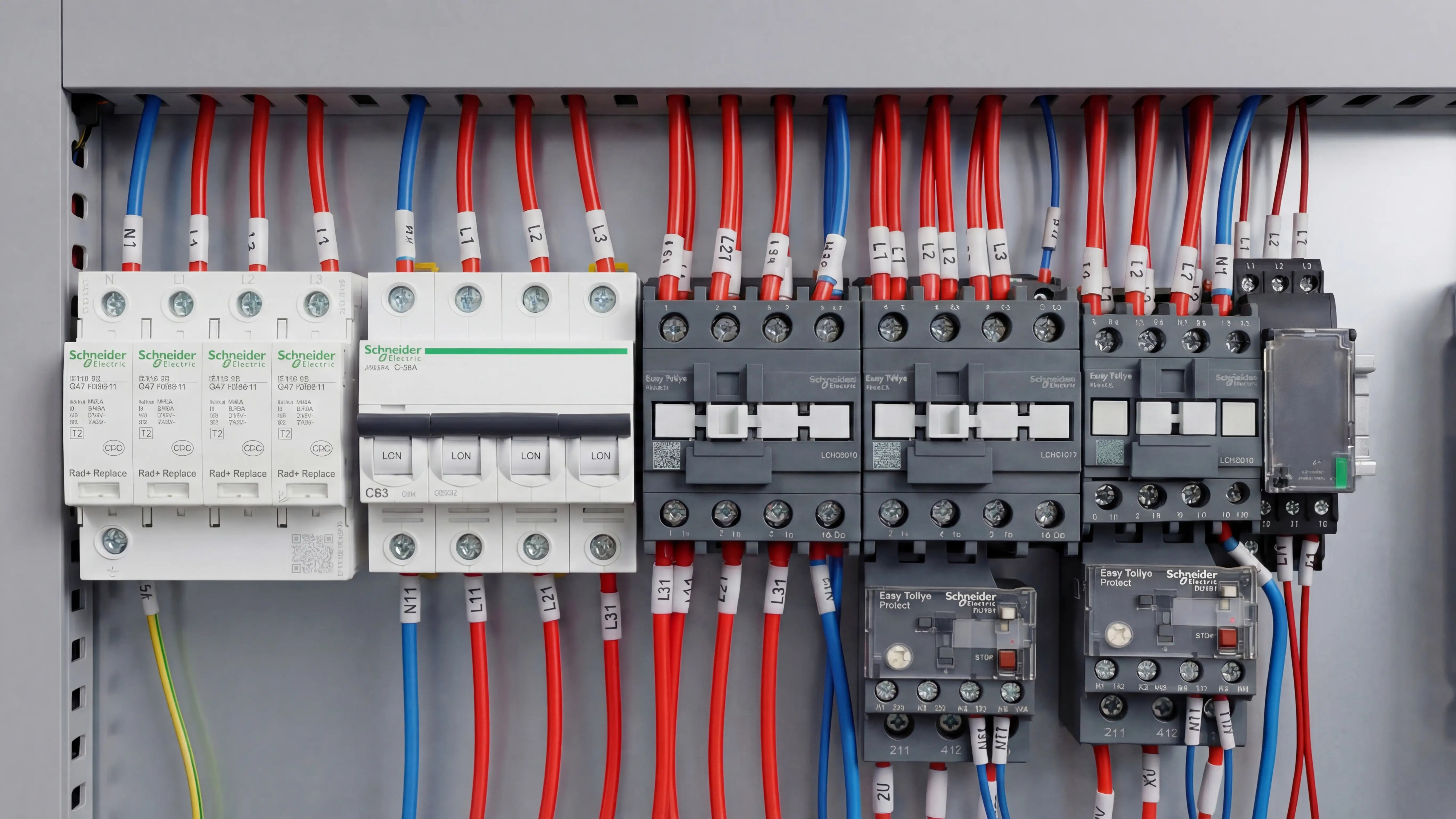 Schneider electrical components of Spire 2130 ATC CNC router