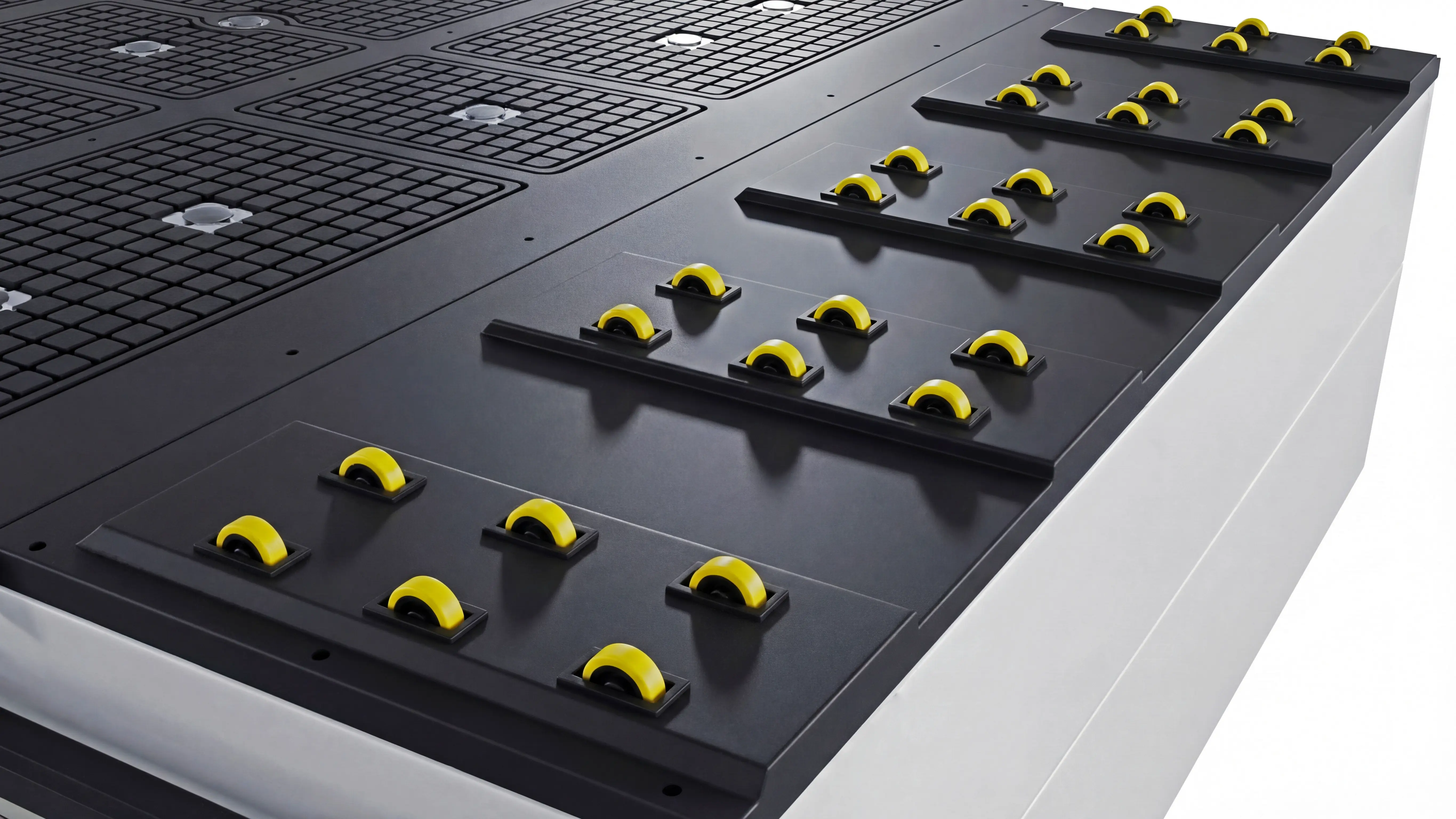 Auxiliary loading rollers for Spire 2130 linear ATC CNC wood router