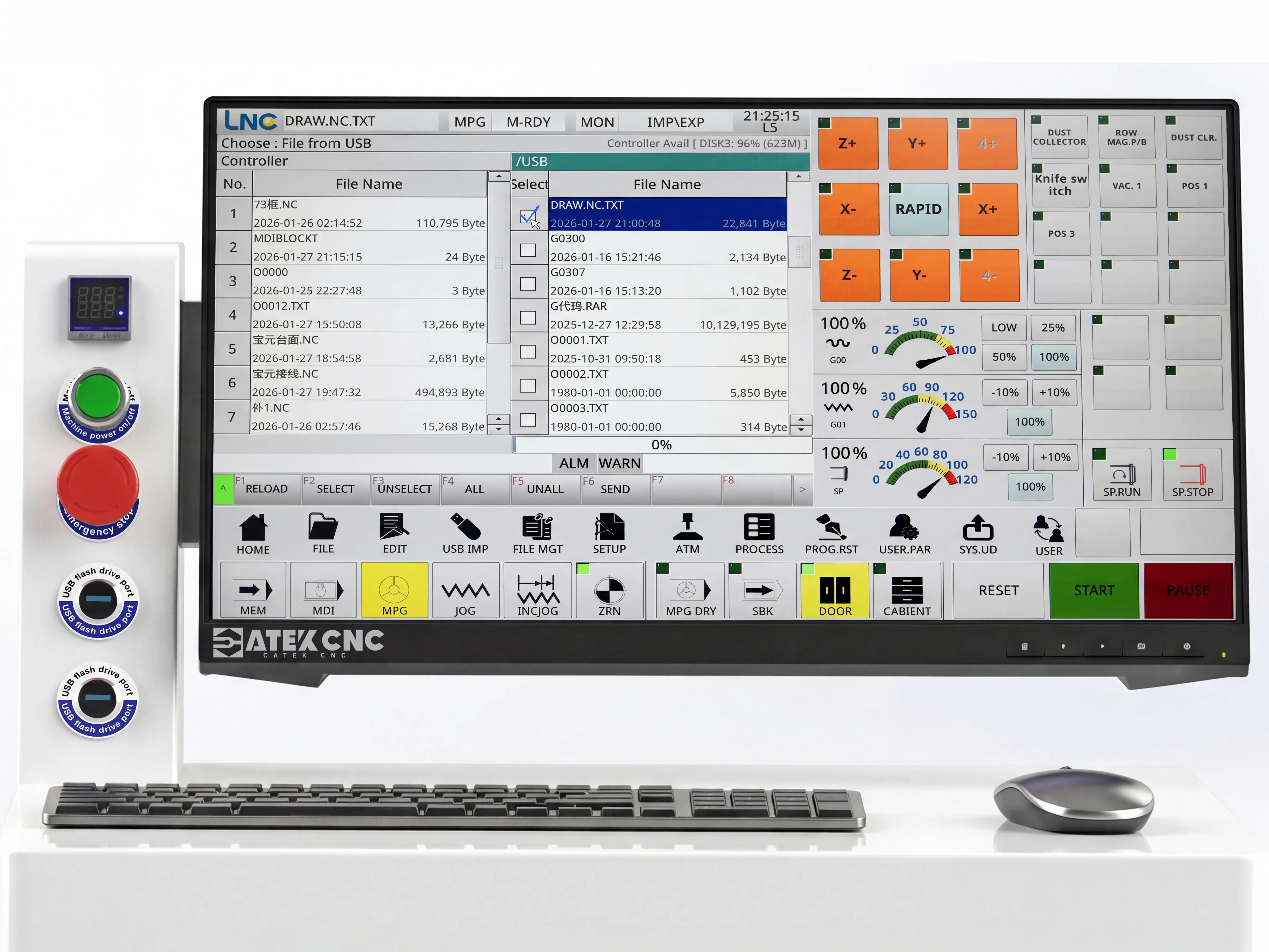 Taiwan LNC MW2200 CNC system for Spire 2130 ATC CNC router