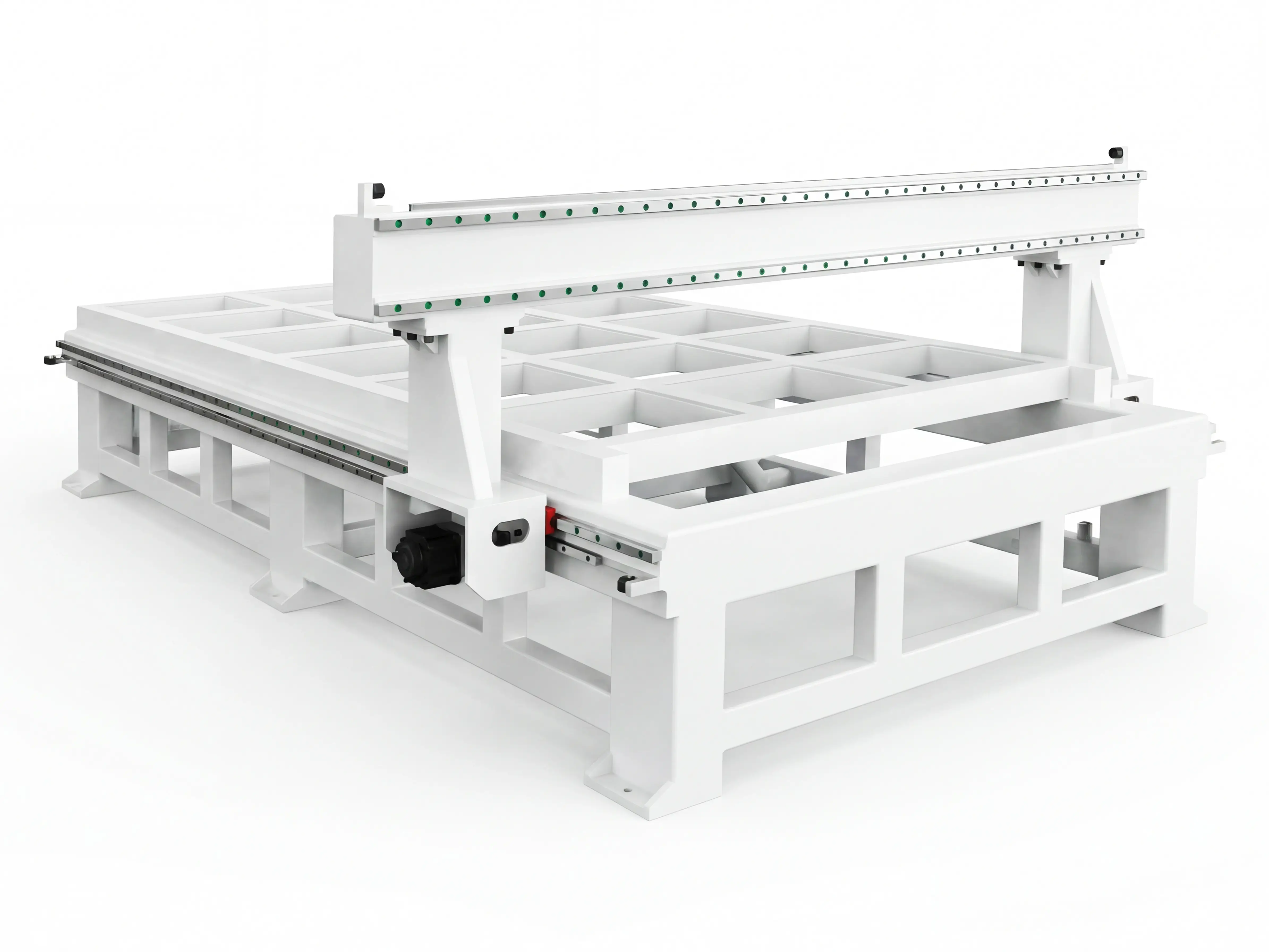 Heavy-duty bed of Spire 2130 ATC CNC router