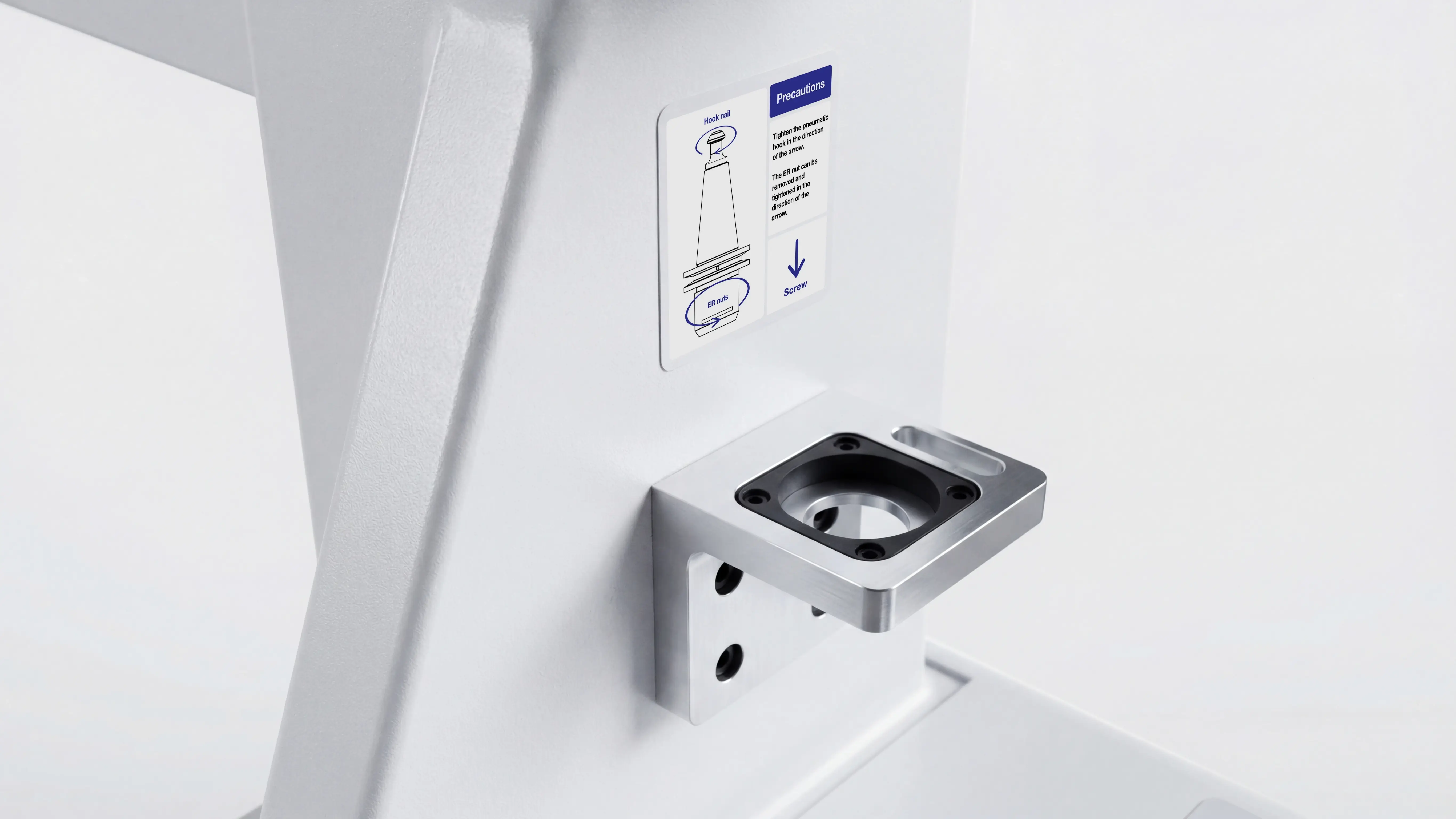 ISO tool holder disassembly station for Spire 2130 ATC CNC router