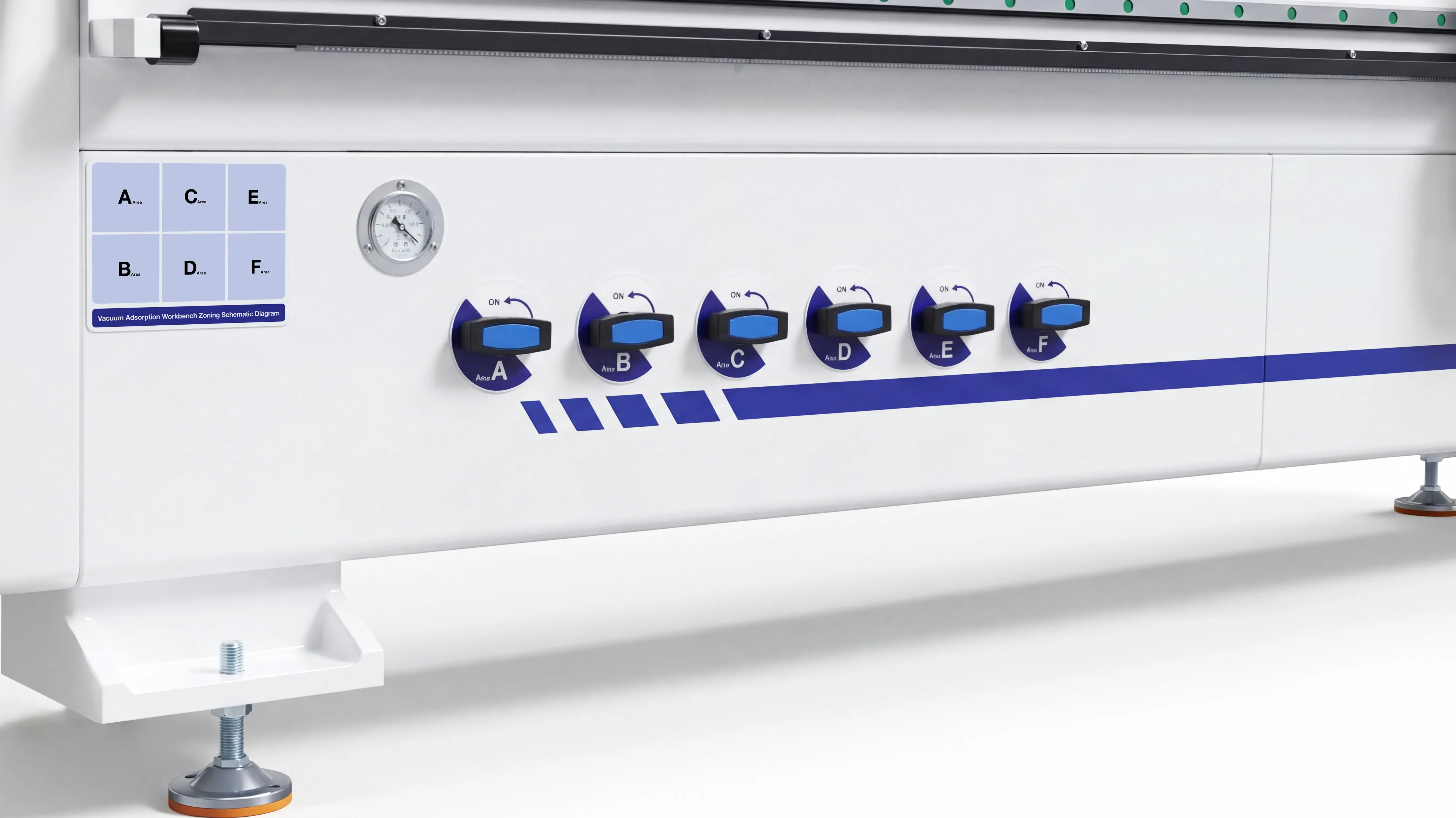 Vacuum zone control switches for Spire 2130 linear ATC CNC wood router