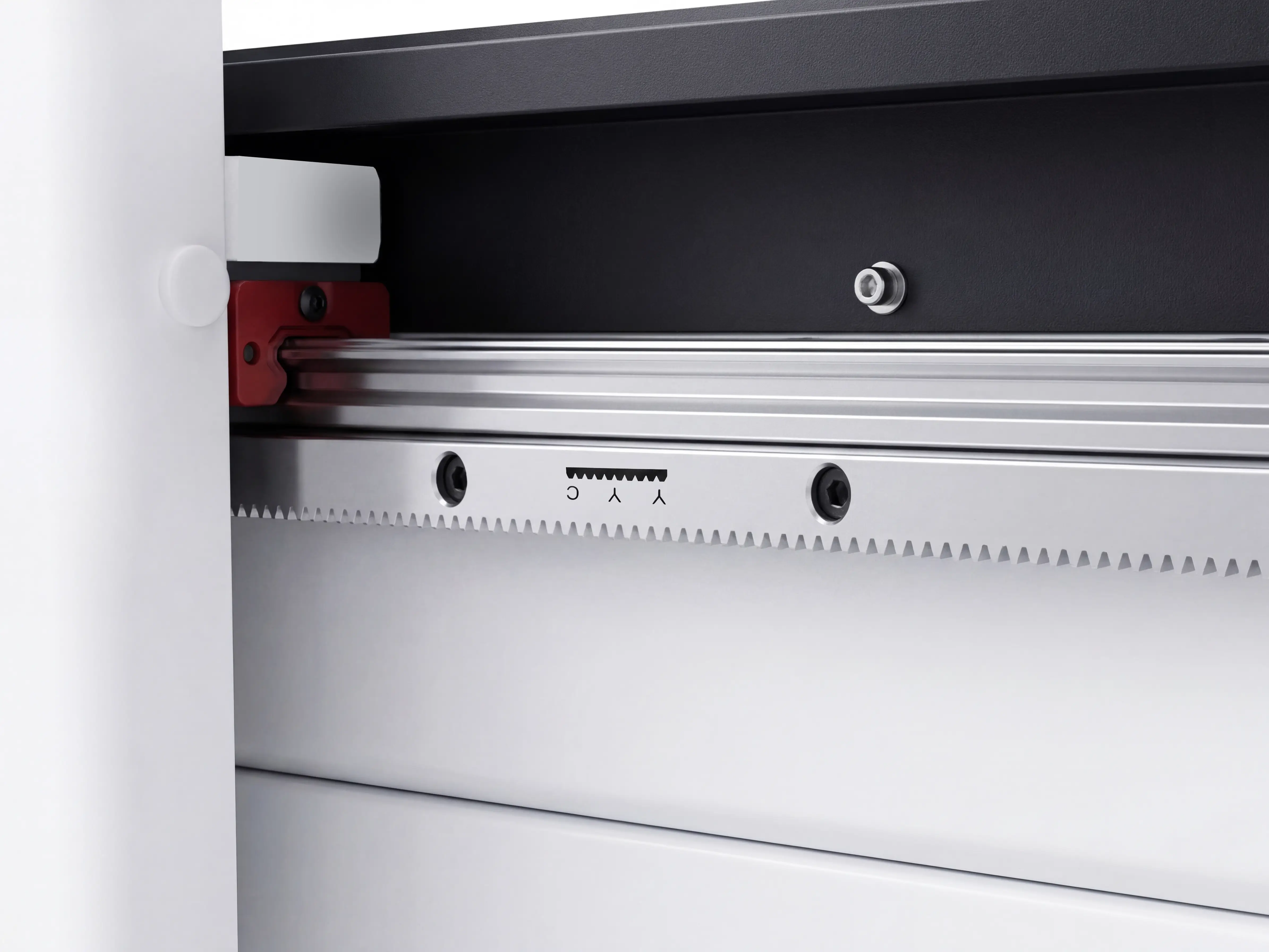 YYC (Taiwan) ground helical rack & pinion of Spire 1325 CNC router