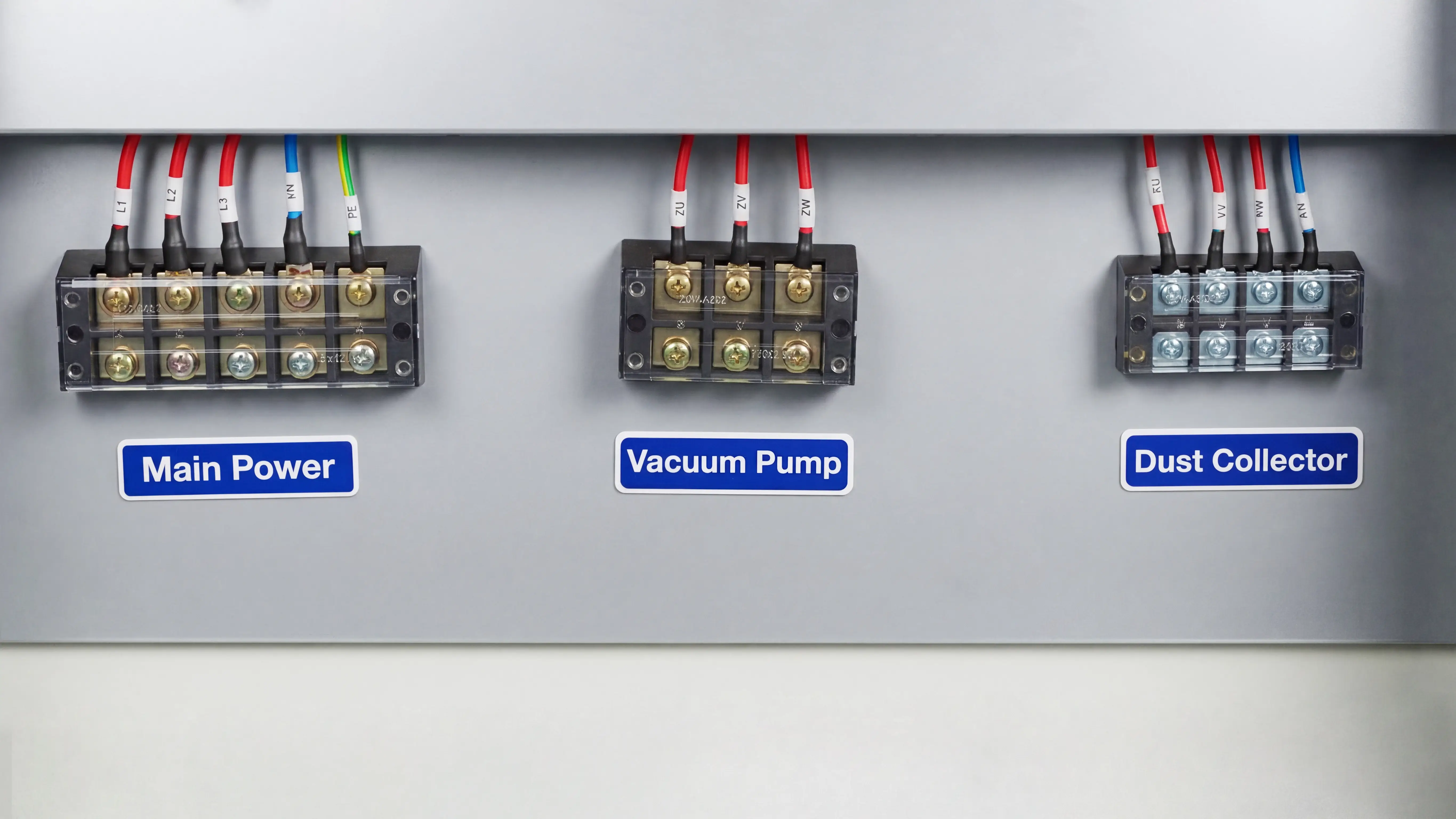 High-quality terminal blocks of Spire 1325 CNC router