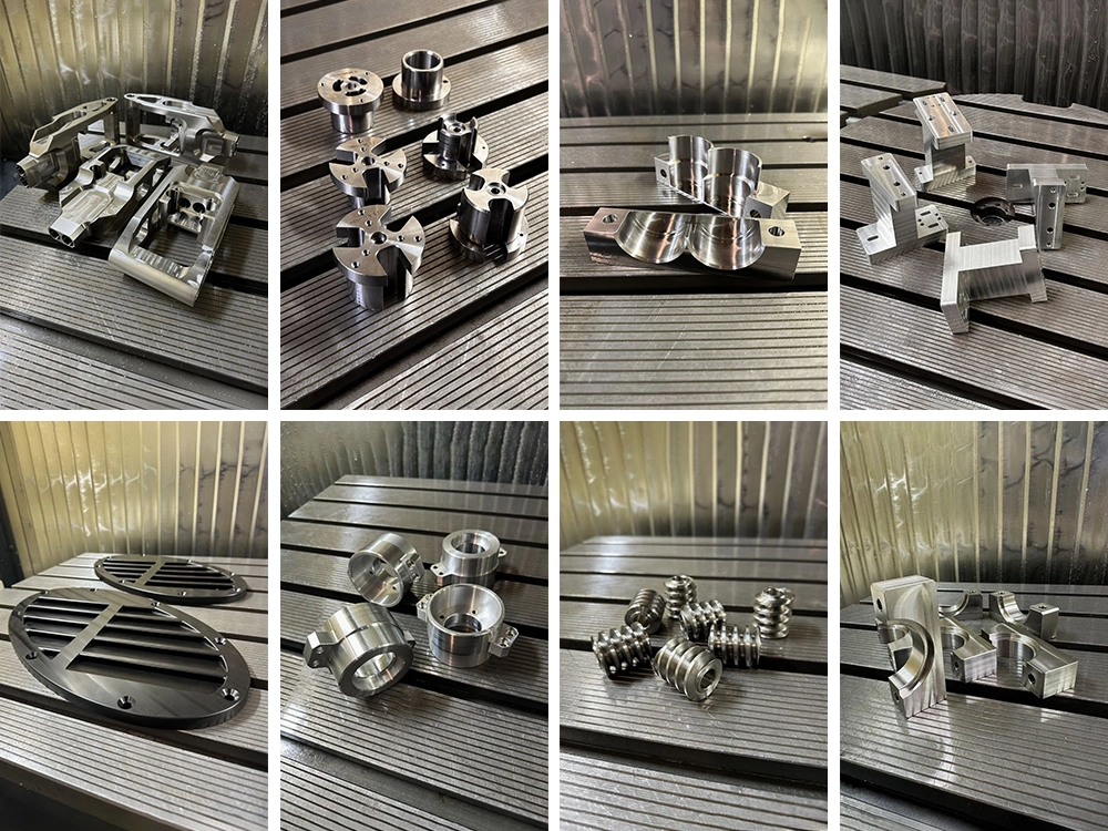 Examples of machining various metal parts using the trunnion-type 5-axis metal milling machine