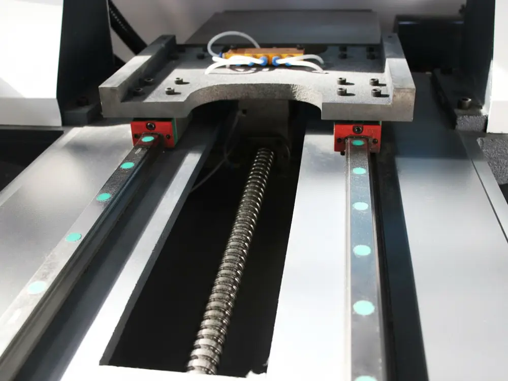 Cast machine bed for machine bed