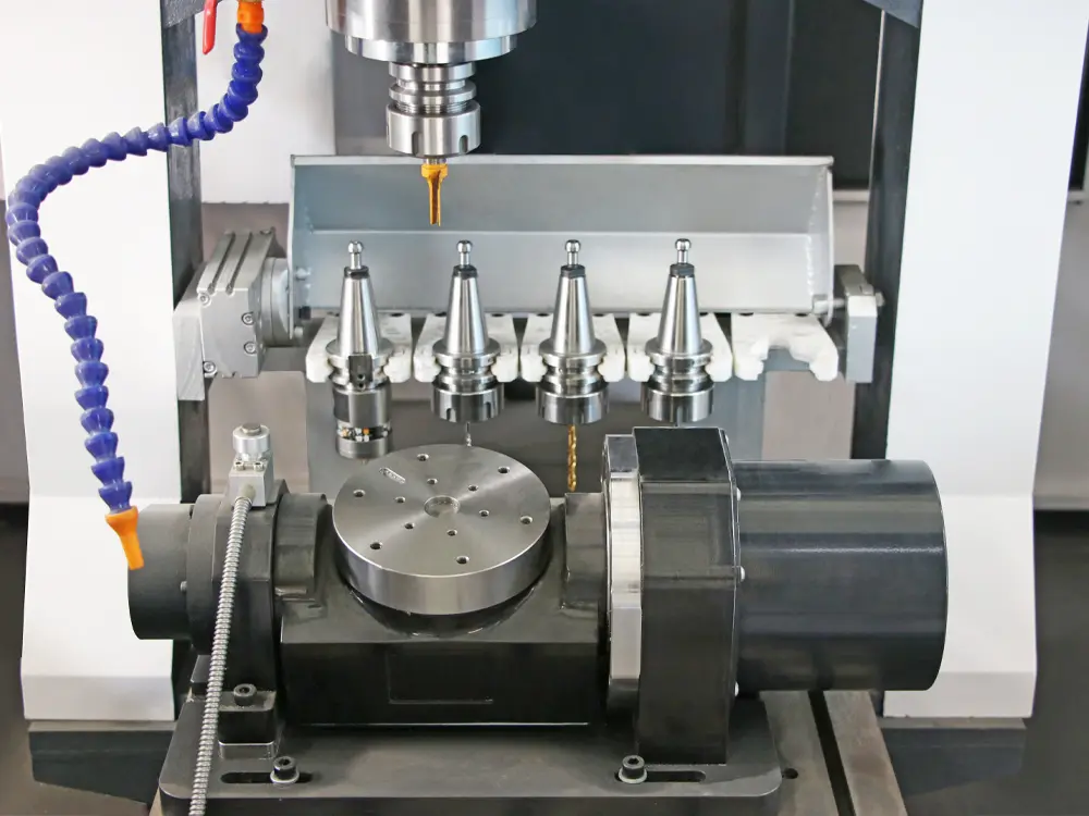 Trunnion-type 5-axis rotary axis
