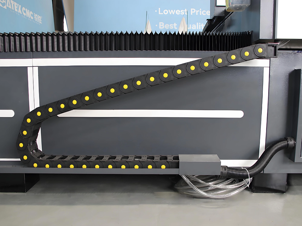 High-strength cable carrier for CNC stone router