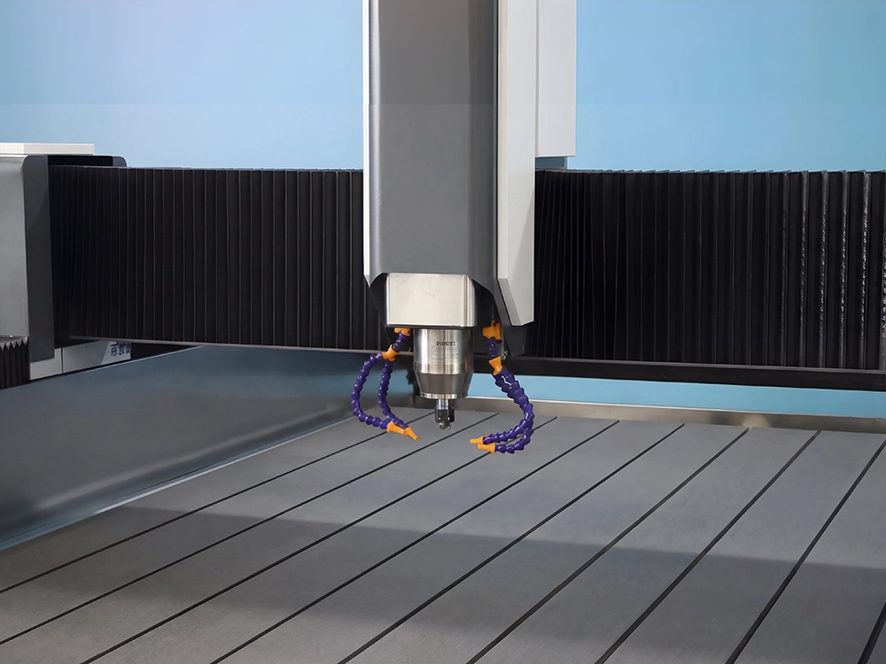 Bellows enclosured shield of X-axis