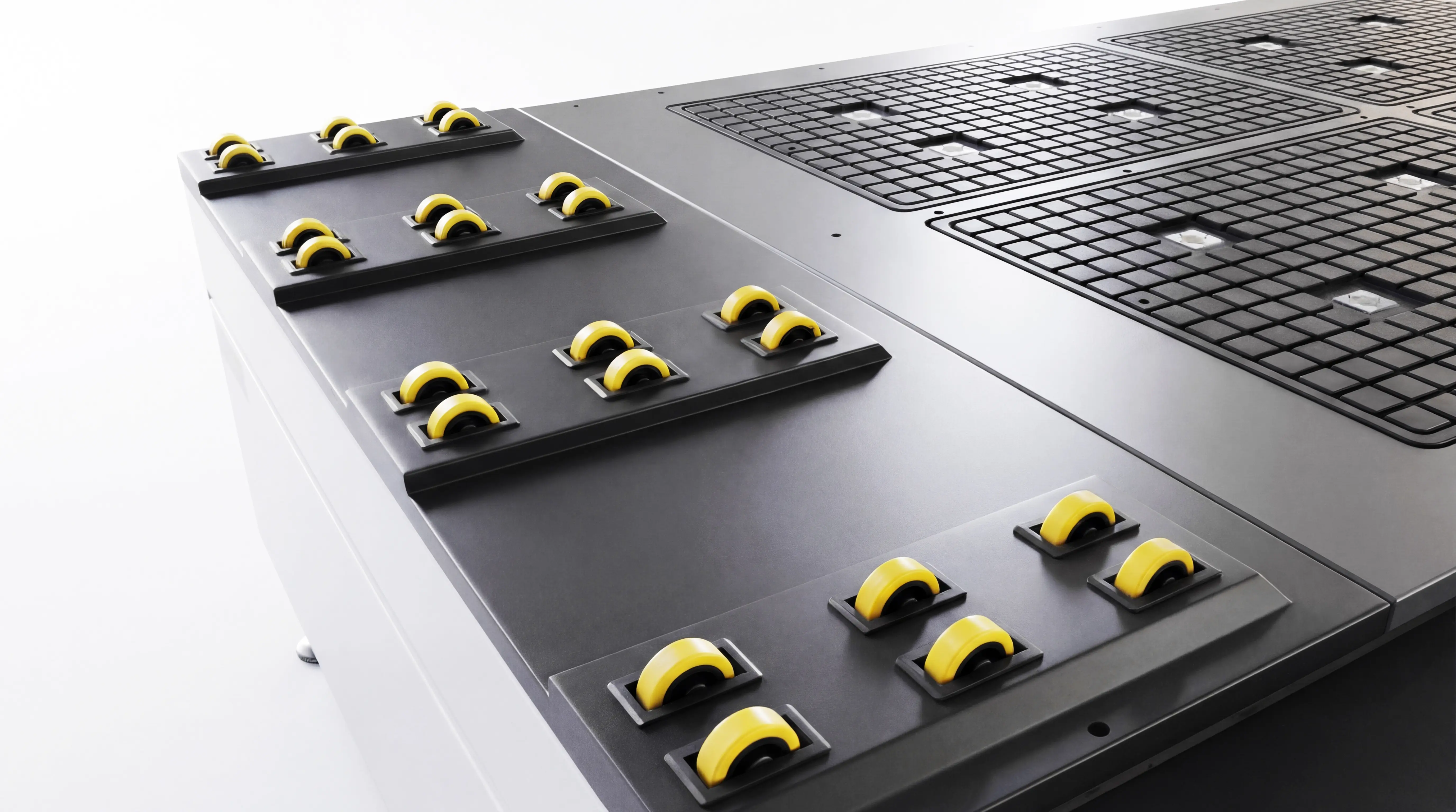 Auxiliary loading rollers of Spire 1325 CNC wood router