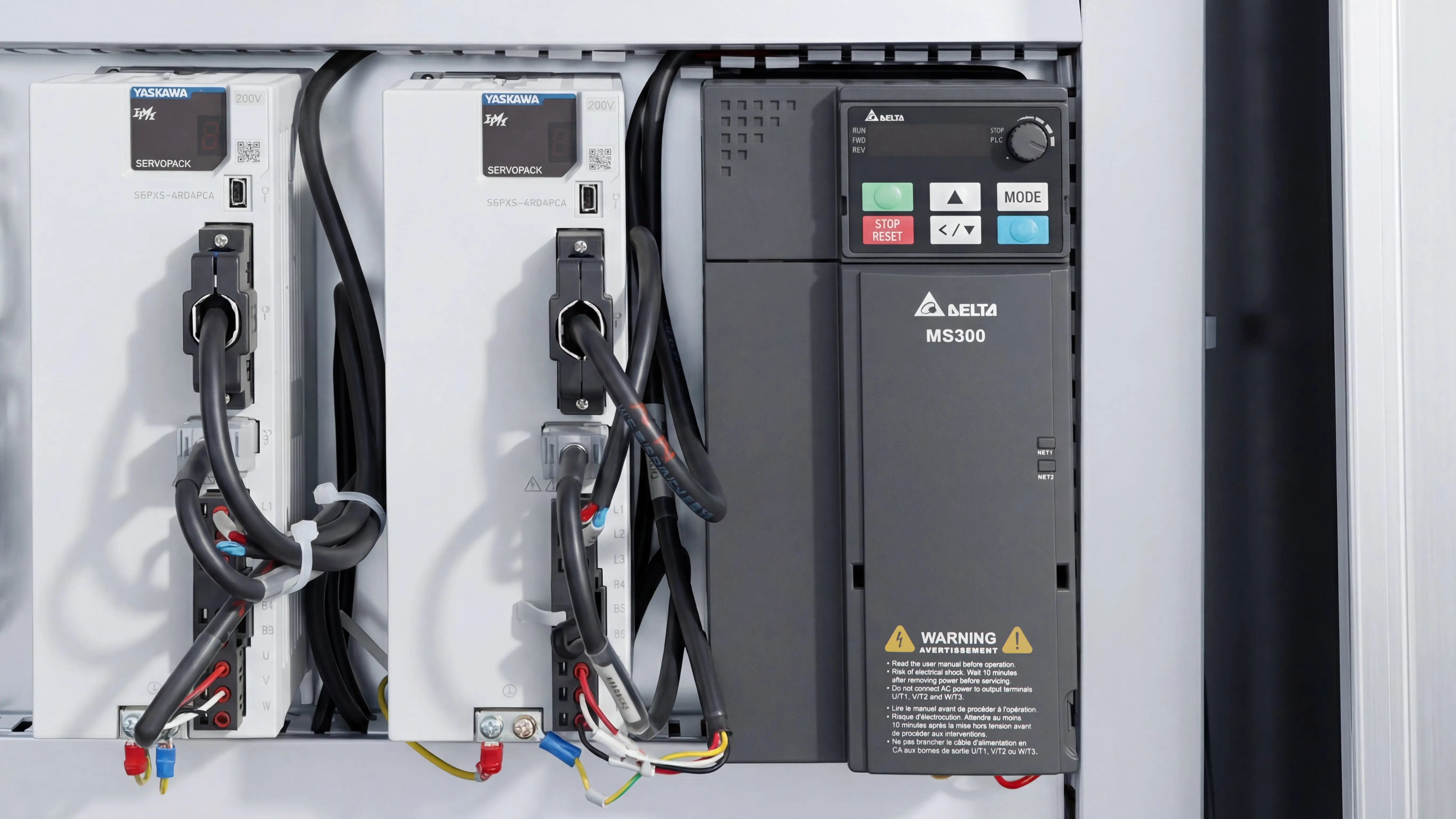 Delta (Taiwan) variable frequency drive of Spire 1325 CNC wood router