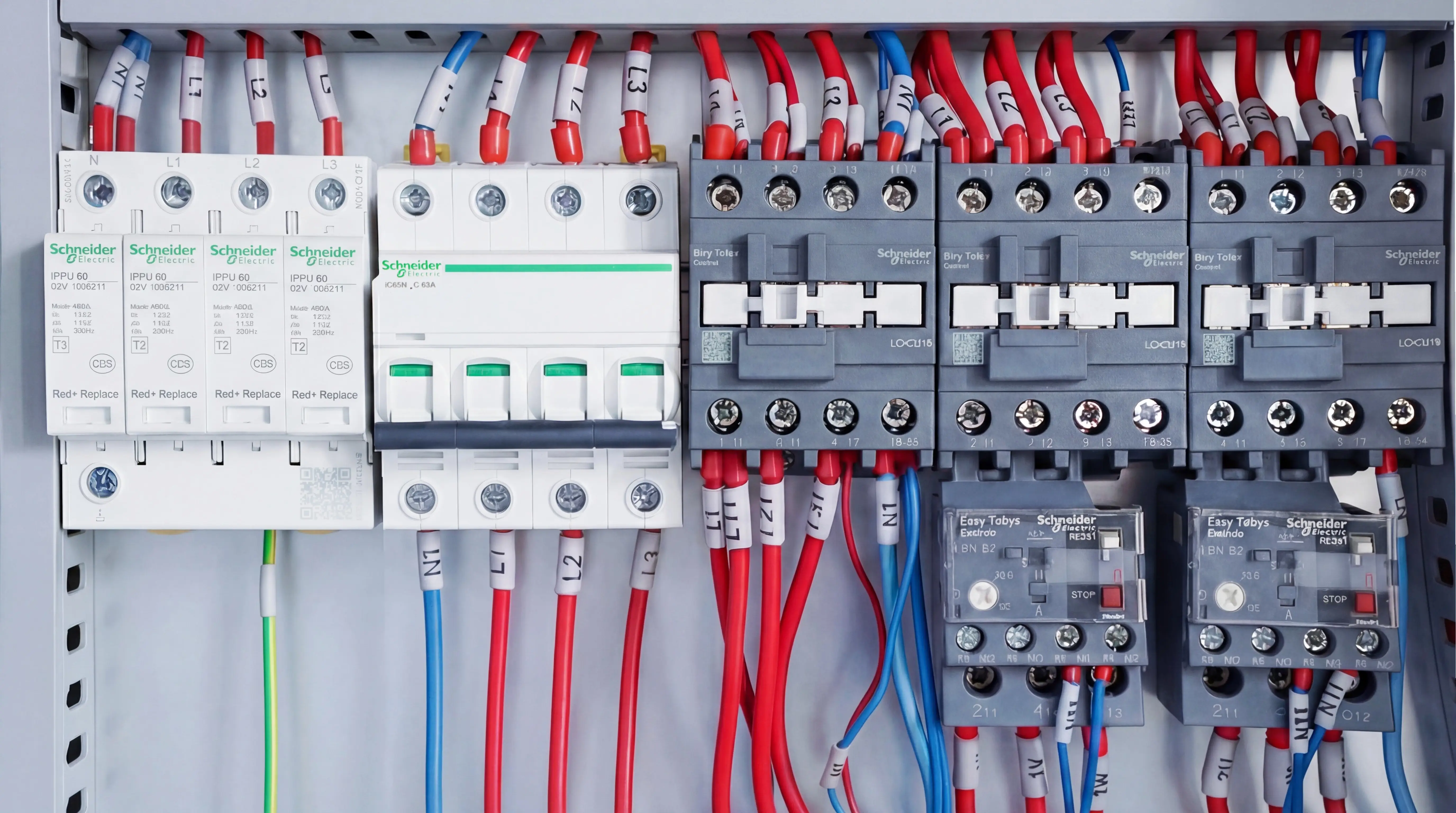 Schneider electrical components of Spire 1325 CNC wood router