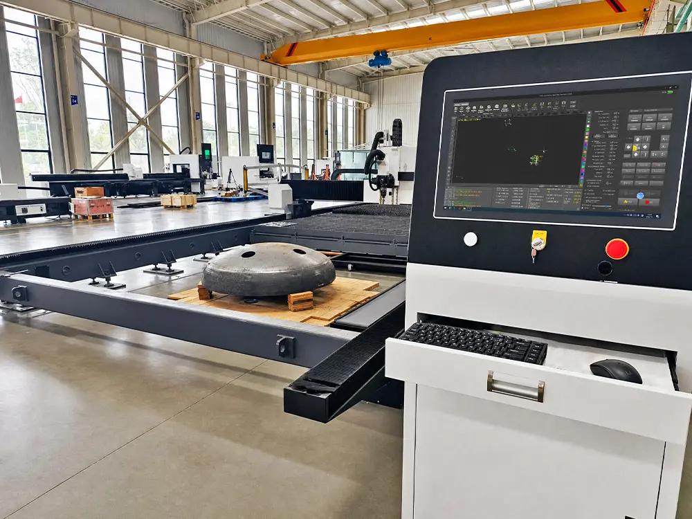 BOCHU FSCUT9100 system BOCHU FSCUT9100 system of the laser-flame(oxyfuel) hybrid cutting machine