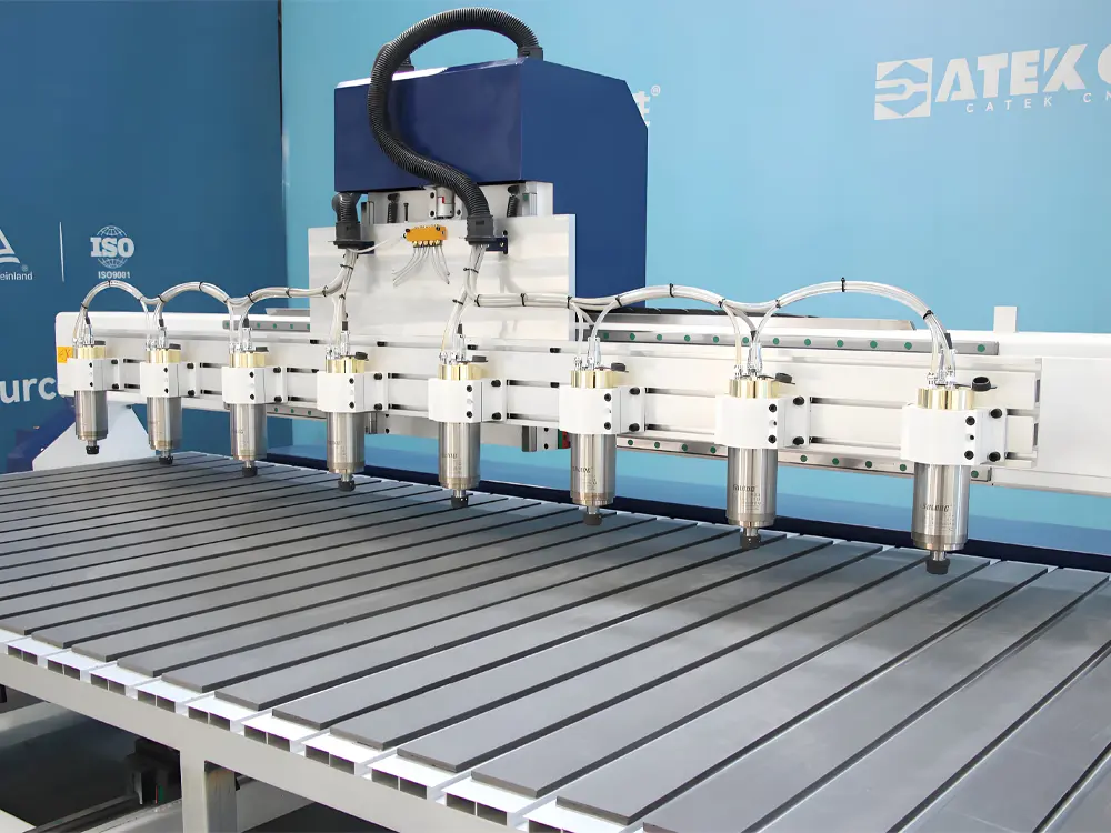 The High-Efficiency 8-Station 3D & 2D Integrated CNC Router
