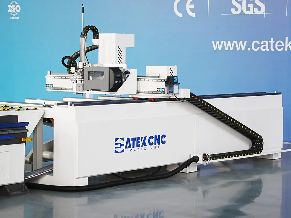 4x9 Linear ATC CNC Router with Automatic Loading & Unloading and Honeywell Labeling Machine