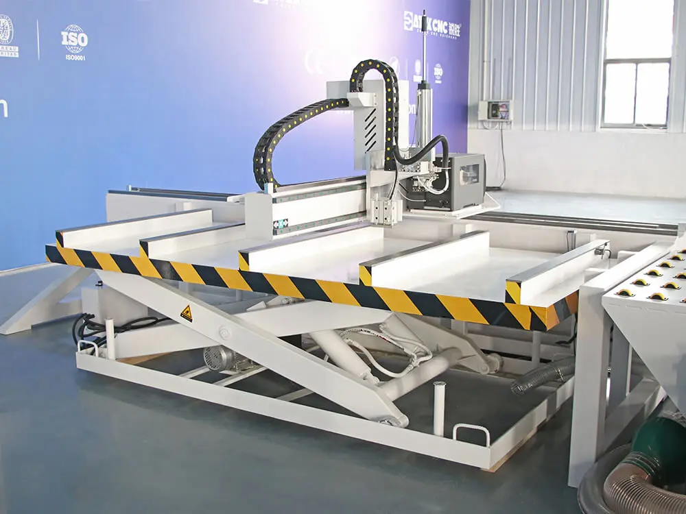 4x9 Linear ATC CNC Router with Automatic Loading & Unloading and Honeywell Labeling Machine