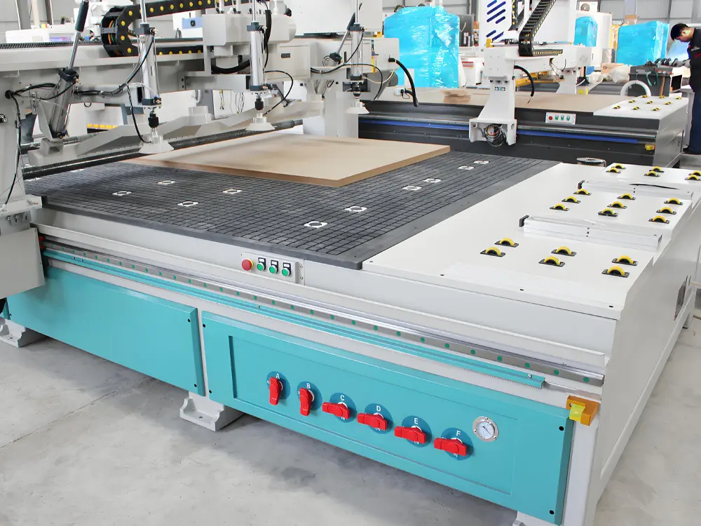 7x10ft Carousel-Type ATC 4-Axis CNC Router with Labeler and Vertical Drilling Bank