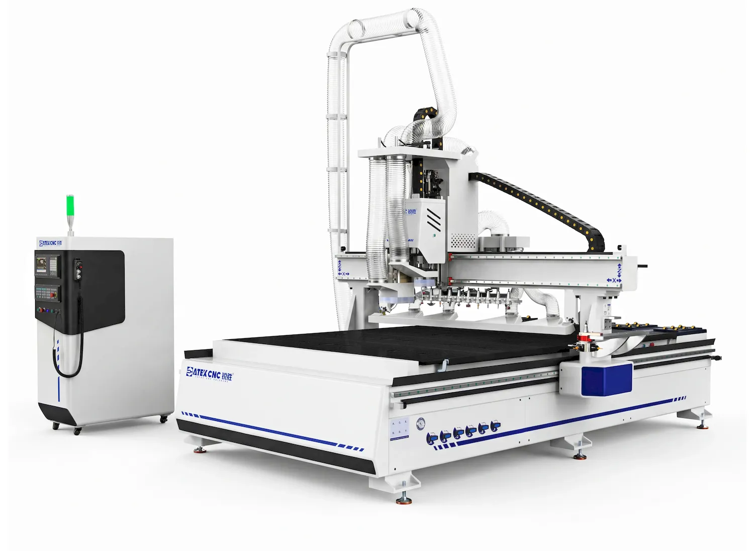 2130 Linear ATC CNC Router with Drilling Bank and 4-Sided Angle Head
