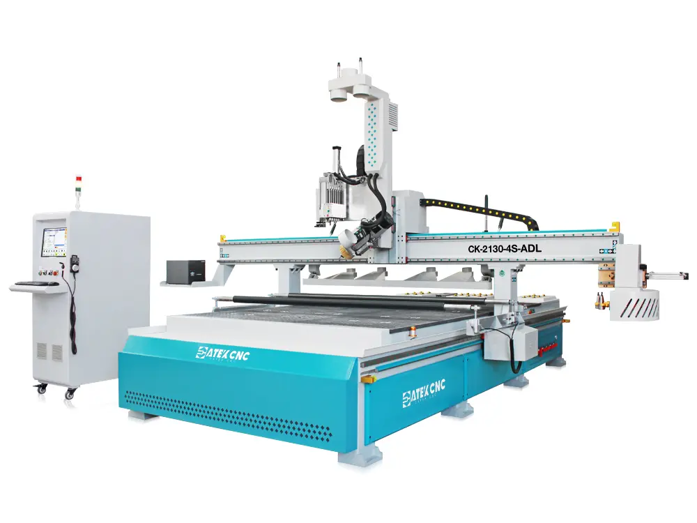 7x10ft Carousel-Type ATC 4-Axis CNC Router with Labeler and Vertical Drilling Bank