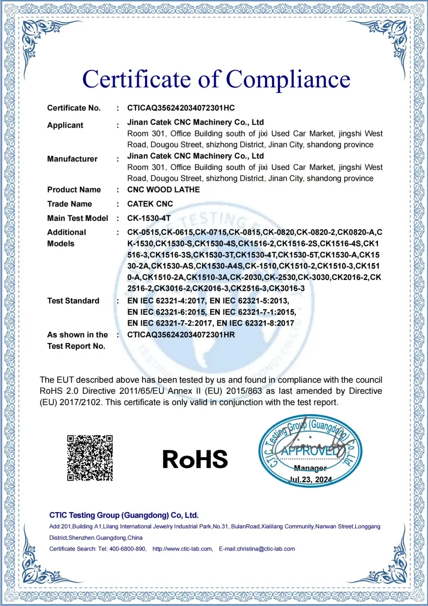 RoHS Certification
