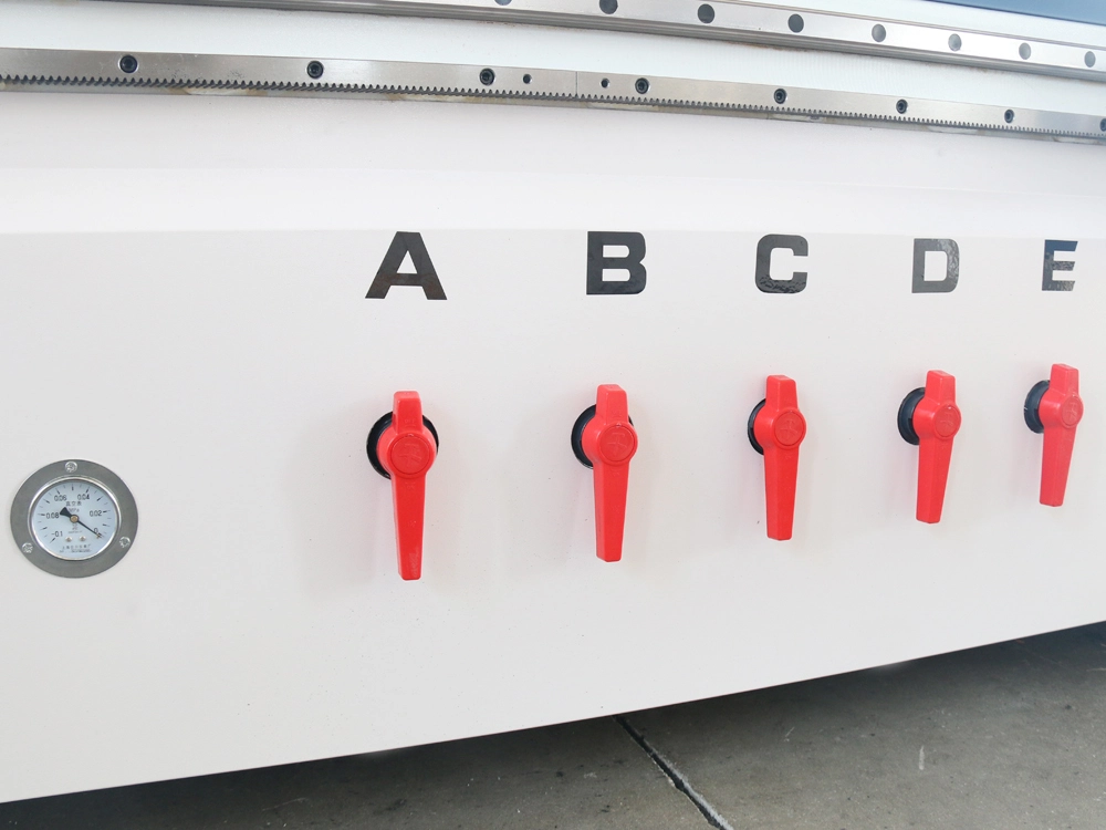 Vacuum adsorption zone control valve for CNC router