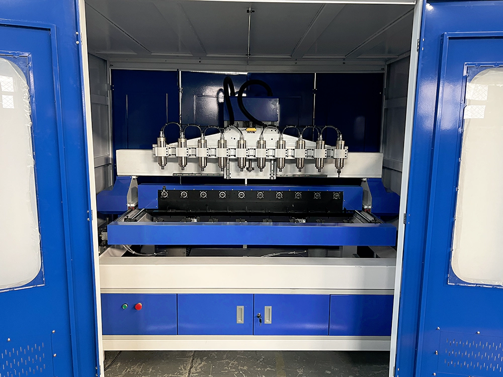 Multi-station 3D CNC Router with full safety enclosure