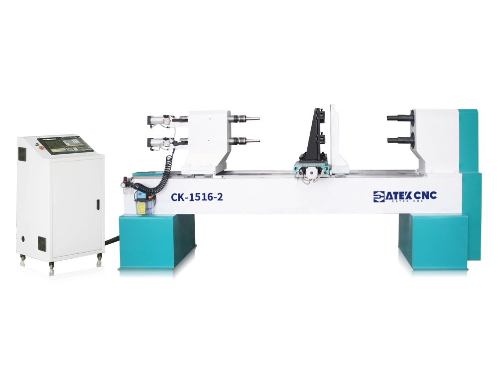 2-station baseball bat making machine