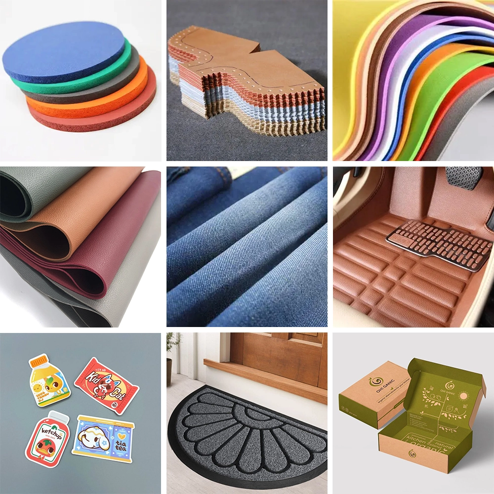 Oscillating knife cutting machine can cut, crease and punch paper, leather, textiles, foam and polymer flexible materials