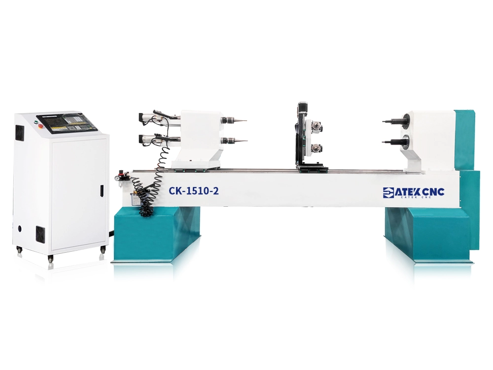 2-station billiard cue wood lathe