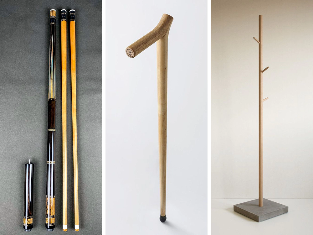 The pool cue CNC lathe can process billiard cues, crutches, and coat racks The pool cue CNC lathe can process billiard cues, crutches, and coat racks