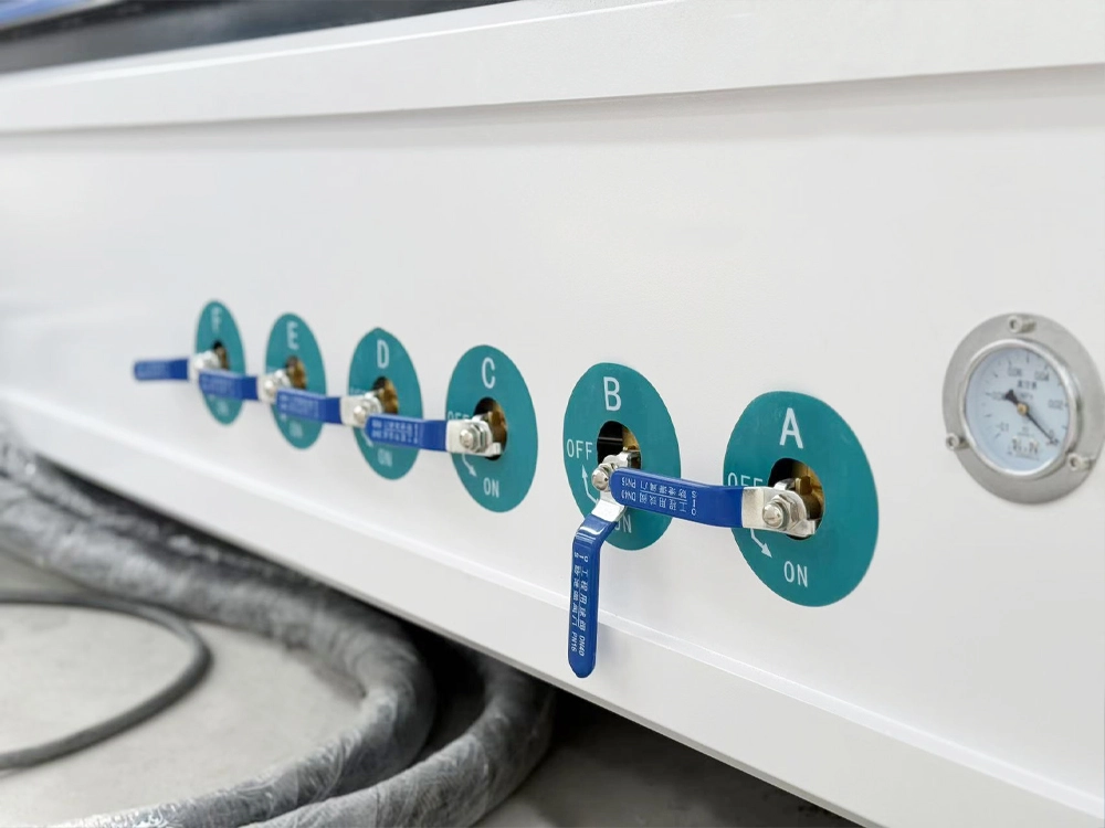 Vacuum adsorption zone control valve for CNC router