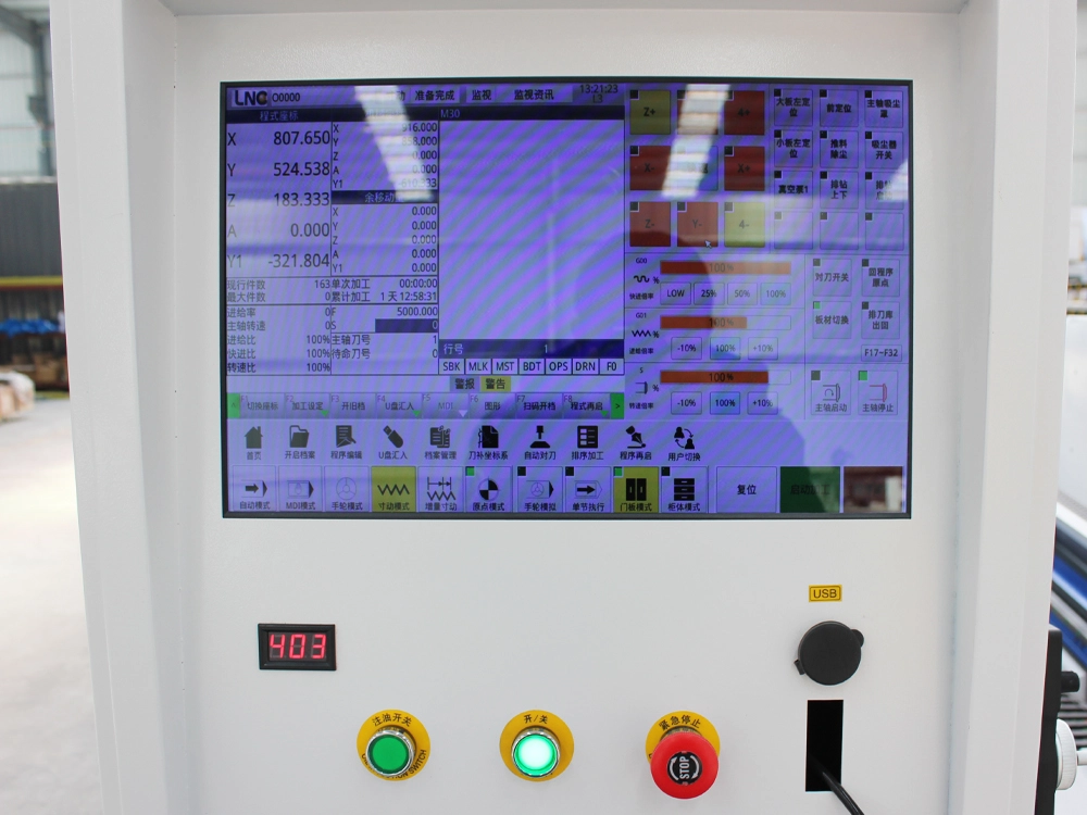 LNC control system for CNC router