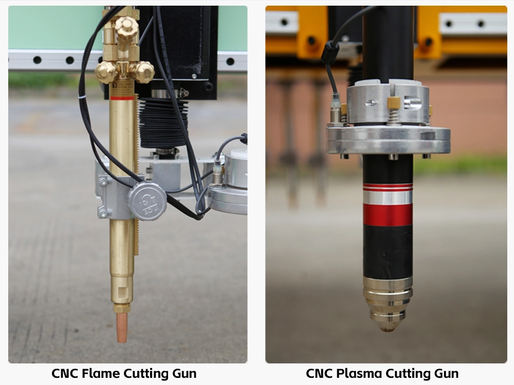 High power plasma cutting gun + flame cutting gun (freely switchable)