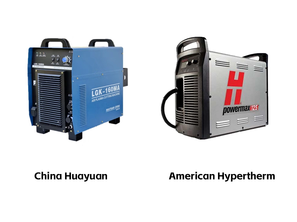 Optional plasma source from American Hypertherm or China Huayuan