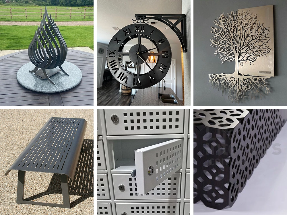 CNC plasma cutting machine can process metal decorations, metal stools, metal cabinet doors, etc.