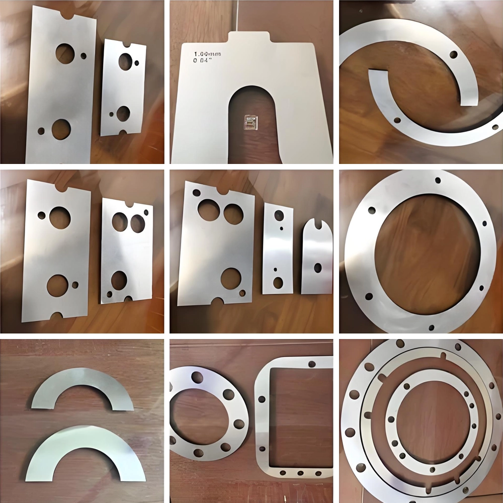 Example of CNC plasma cutting machine cutting metal parts