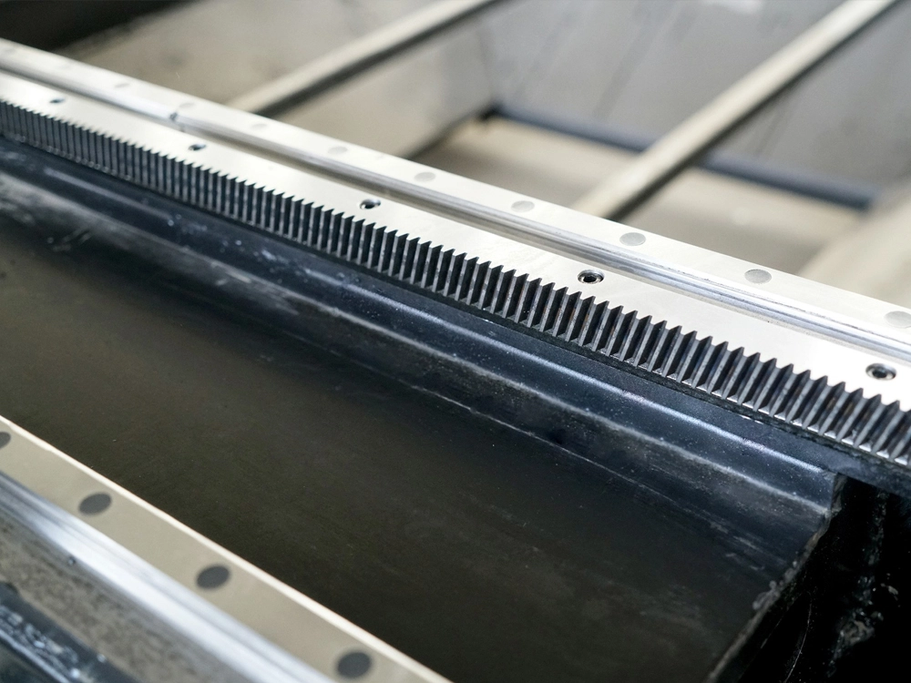 Spiral rack of Y axis