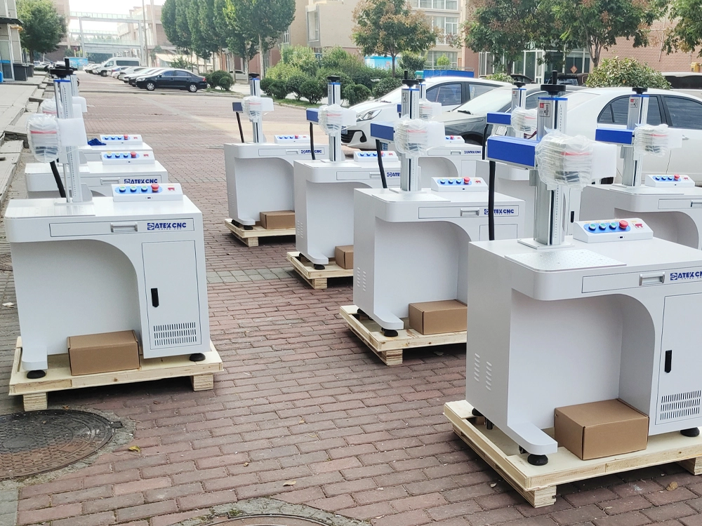 Cabinet laser marking machines ready for shipment