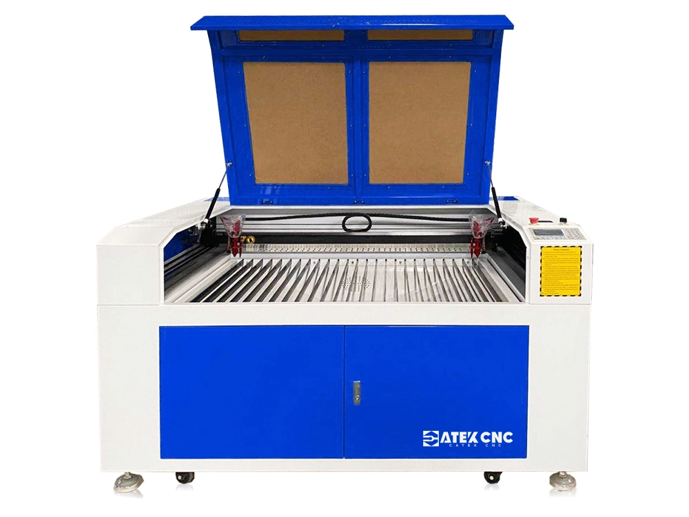 CO2 laser engraving machine with two stations