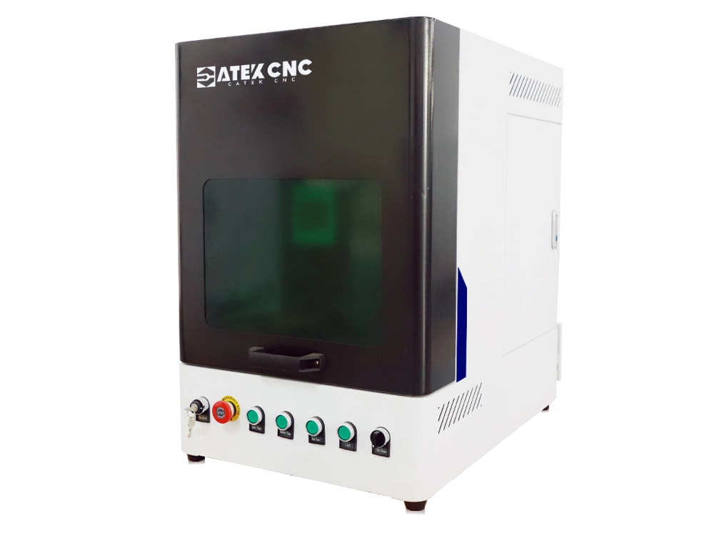 Fully enclosed fiber laser marking machine with safety enclosure