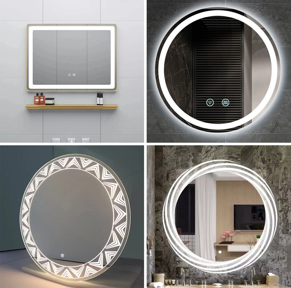 Example of a fiber laser mirror marking machine processing a smart mirror