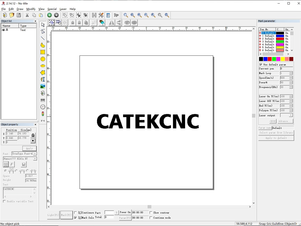 Ezcad control software