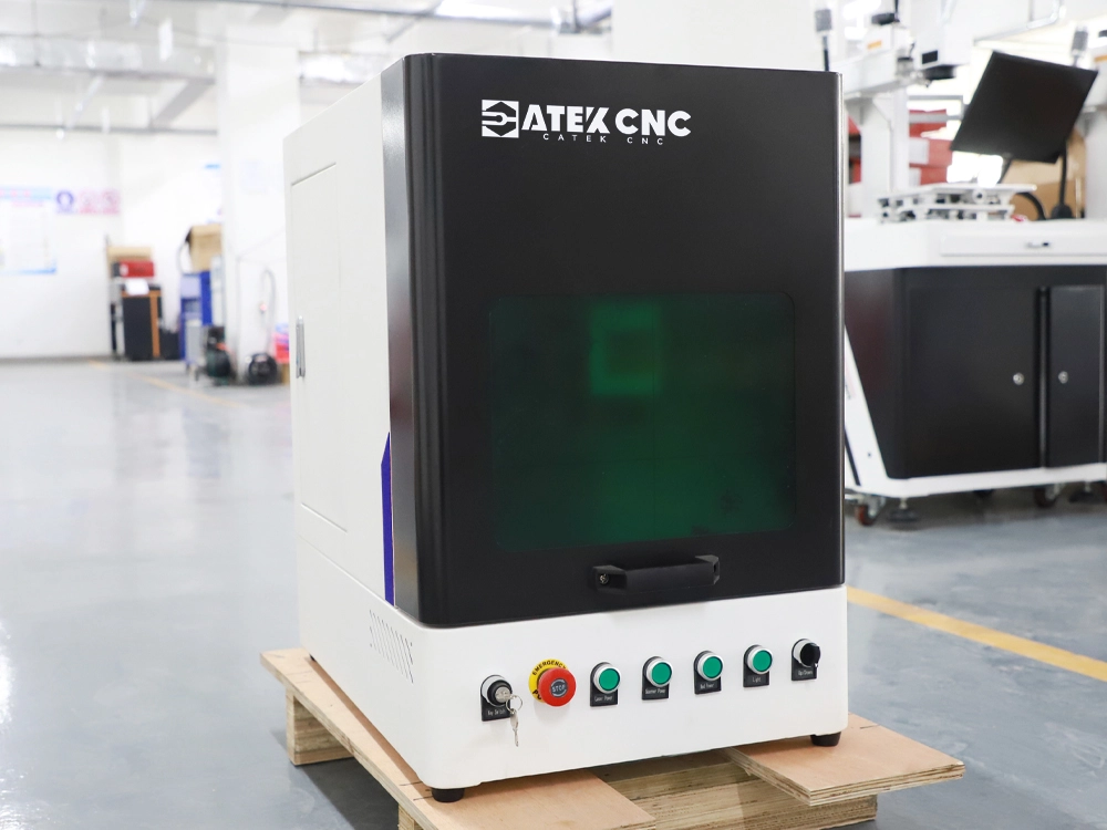 Front right view of fully enclosed fiber laser marking machine
