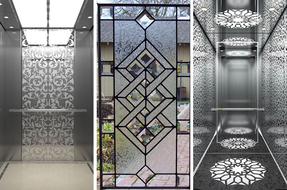 Fiber laser mirror marking machine can process elevator panels, frosted glass doors, etc.