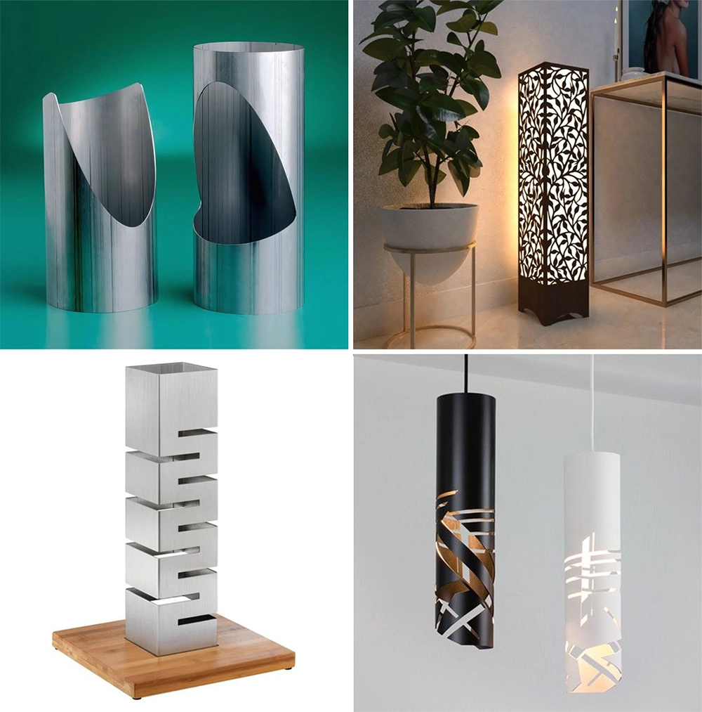 Fiber laser tube cutting machine is used to make tubes, light boxes, and metal tube artworks