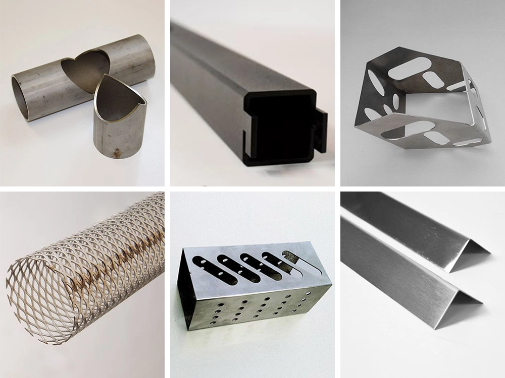 Fiber laser tube cutting machine square tubes, round tubes, rectangular tubes, and oval tubes can be cut, hollowed out, etc.