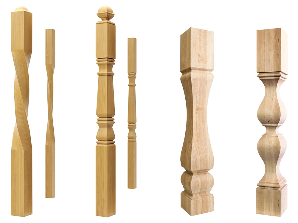 Stair railings and stair newel posts