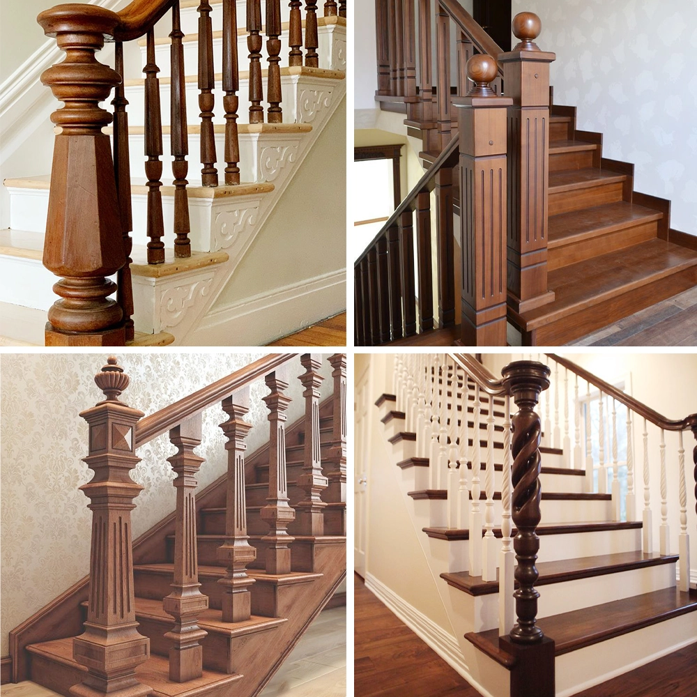 4-in-1 multifunctional  CNC lathe for stair column machining