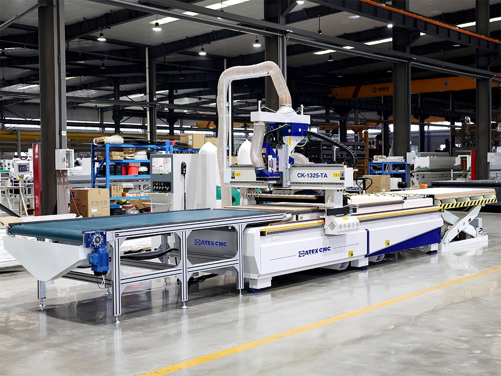 4*8 linear ATC CNC router with automatic loading and unloading