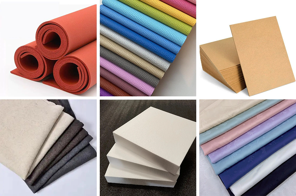 The CNC router's oscillating tool can process various flexible materials such as rubber, leather, cardboard, cloth, foam, silk, etc.